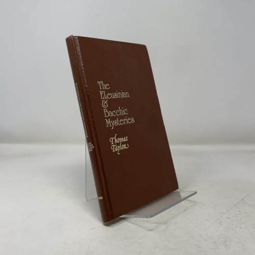 Eleusinian and Bacchic Mysteries: A Dissertation 0913510297 Book Cover