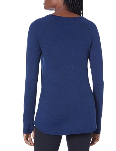 Image of Amazon Essentials Womens Brushed Tech Stretch Long-Sleeve Crewneck Shirt (Available in Plus Size)