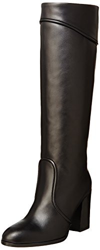 Bottes classiques femme noir 41 EU en cuir souple contre la fatigue des pieds