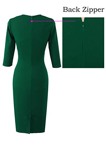 Image of VFSHOW Womens Vintage Square Neck Work Office Business Dress Elegant Casual Cocktail Party Church Bodycon Pencil Sheath Dress