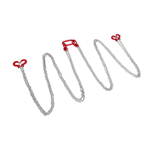 LGXEnzhuo 9.8ft 4 Leg Lifting Chain Sling, 8800LB 4T G80 Manganese Steel Sling Chain with Hooks, for Cargo Towing Lifting