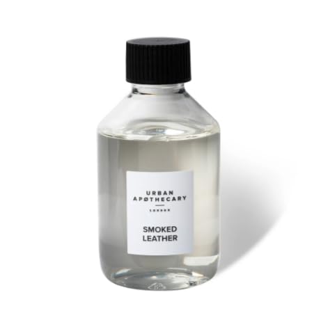 Image of Urban Apothecary London Signature Diffuser Refill - 6 New Reeds, Up to 12 Weeks Scent, 200ml (Smoked Leather)