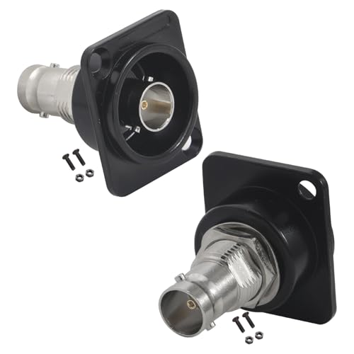 PENGLIN 2PCS Conector BNC Hembra a Hembra 75 Ohm miniatura 1