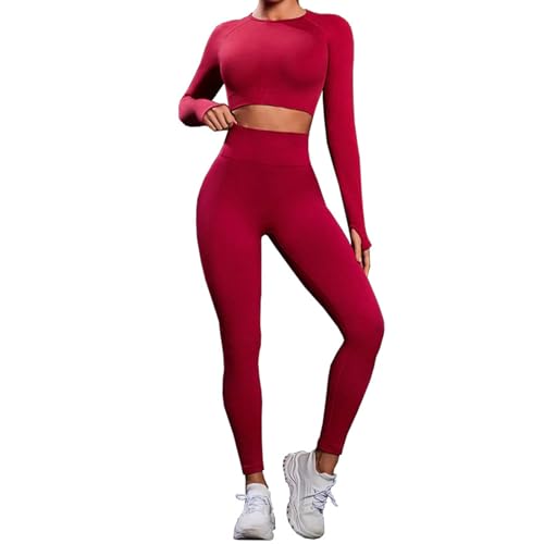 Ensemble de survêtement femmes élastique anti-glisse pour yoga