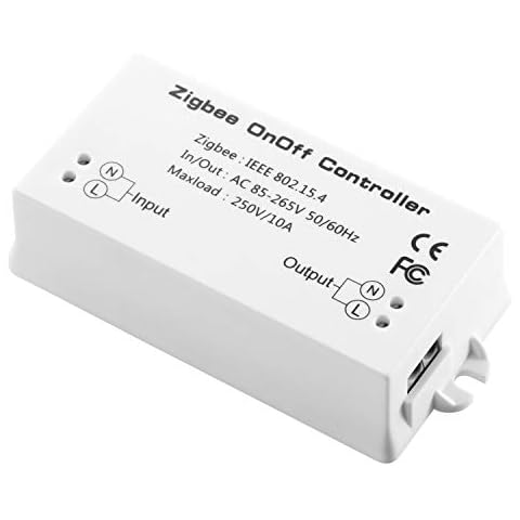 ZigBee On/Off Controller ZigBee Home Automation (ZHA) Smart Switch - Compatible with SmartThings (ZigBee Certified), Vera Plus, Echo Show, Echo Plus Cover