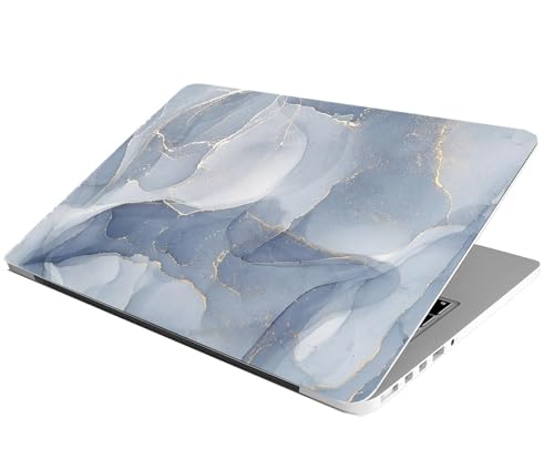 ANCIARY Laptop Skin Stickers Bubble-Free HD Quality Sticker for Laptops Upto 15.6" Compatible with Apple/Dell/HP/Lenovo/Acer/Asus/Sony (Dustproof|Waterproof|Scratchproof|Reusable) - Navy MARBLE1