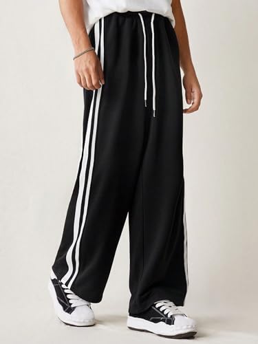 Image of dockstreet Men's /Unisex || Open Bottom || Stretchable || Drawstring Bottom Drawstring Pure Cotton Stretchable Baggy Jogger Pants