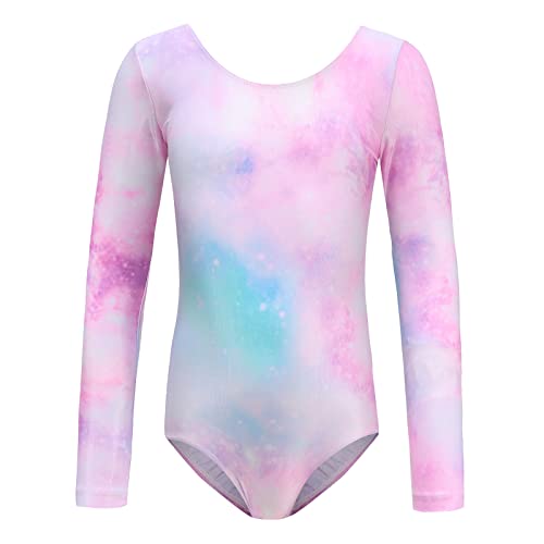Justaucorps de danse manches longues fille pour cours de ballet