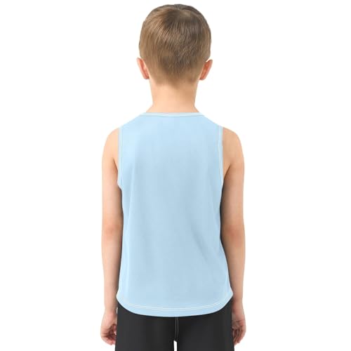 Cute Capybara Pilot Blue Boys Tank Top Sleeveless Quick Dry Athletic T-Shirts 3-10T3