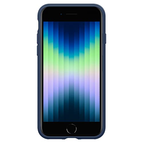 Image of Spigen Sillicone Fit Back Cover Case for iPhone SE 2022 | iPhone SE 2020 | iPhone 7 | iPhone 8 (Sillicone | Navy Blue)