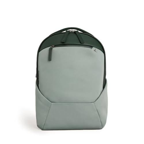 Troubadour Apex 4.0 Compact - 16L Premium Laptop Backpack - Ergonomic & Water Resistant - Designed for Work and Travel - Green Smoke