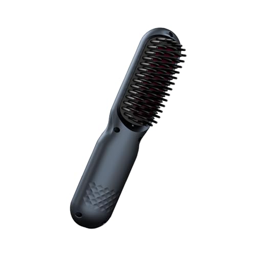 Cepillo alisador de pelo recargable por USB, calentamiento rápido y 4 ajustes de temperatura, cepillo antiquemaduras para el hogar profesional