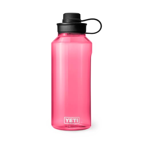Image of YETI Yonder Water Bottle with Yonder Tether Cap, Lightweight, Leakproof and BPA-Free