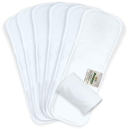 Image of Bumpers Baby Insert Pad | Soft, Washable & Super Absorbent | Leakproof, Eco-Friendly, Comfortable & Safe for Babies | Ideal for Day and Night Use (Pack of 6)