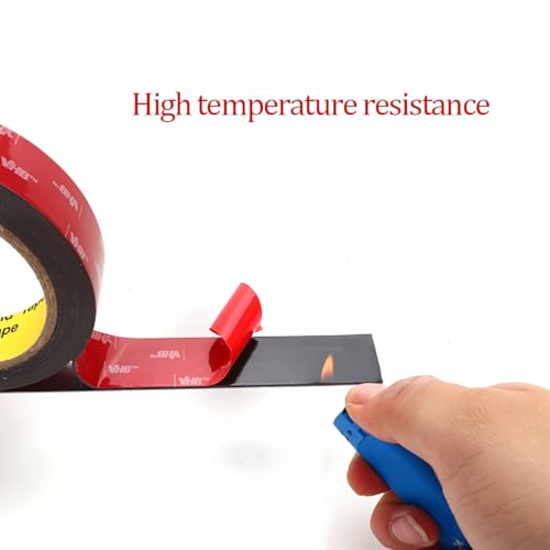 Image of Heavy Duty Double Sided Tape, Made of VHB Tape, Mounting Tape, High Temperature Resistant Foam Tape, for Car and Motorcycle, Automotive Accessories, LED Strips, Photo Wall (1 /4IN * 15.6 FT)