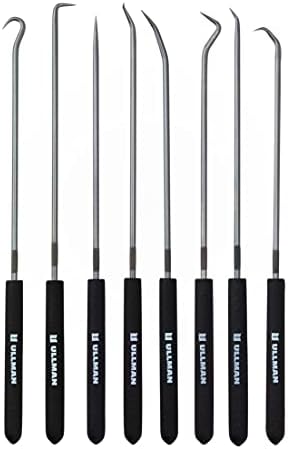 Ullman Devices CHP8-L Individual Hook and Pick Set, 9-3/4", 8-Piece