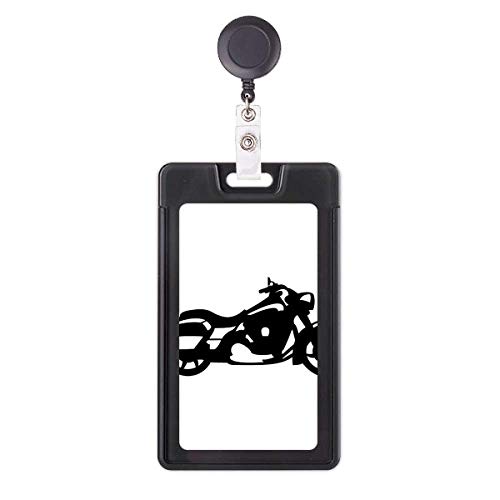 Funda retráctil para tarjetas de identificación con silueta de motocicleta