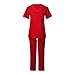 Scrubs for Women Set Stretch Fabric Medical Uniform &Jogger Pant Breathable Scrub Top Tretch V-Neck Healthcare Top