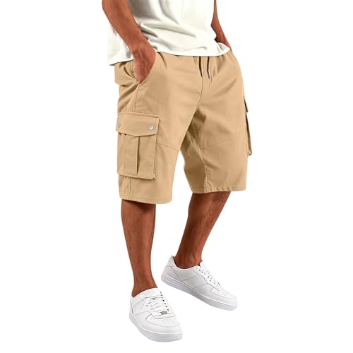 Short cargo homme été randonnée multi-poches pour le travail et le plein air