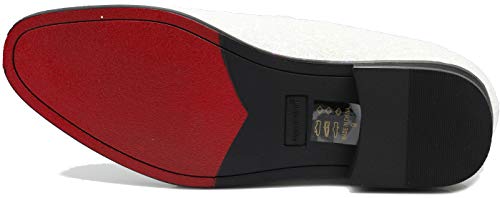 Image of SPK04 Men's Vintage Glitter Dress Loafers Slip On Shoes Classic Tuxedo Dress Shoes