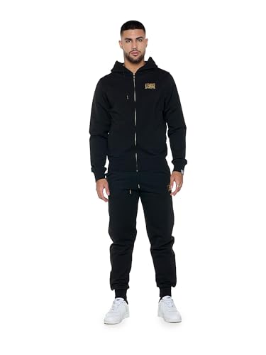 Survêtement homme LEONE 1947 Authentic Gold à capuche pour l'hiver noir