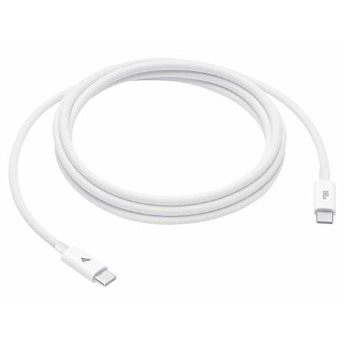 Image of DR VAKU 100w PD Braided Type C To Type C Cable 2M Fast Charging High Speed Data Transfer for iPhone, MacBook, Monitor, Laptop, iPad, Tablets, Samsung, Hp, Dell, Microsoft,Lenovo Type C Devices-White