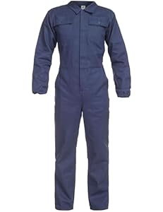 BWOLF ANAX Arbeitsoverall Herren Overall Herren Arbeitskleidung 100% Baumwolle Arbeitsoveralls mit 5 Taschen (Navy1, 2XL)