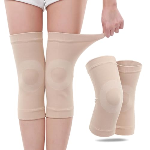 SCJJZ Rodilleras,Rodilleras para Mantener el Calor, Rodilleras Transpirables ultrafinas adecuadas para Artritis, recuperación de Lesiones, Deportes, Carrera y Fitness.Unisex (L)