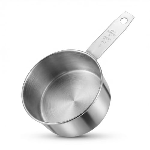 Vaso medidor de acero inoxidable 250 ml miniatura 1