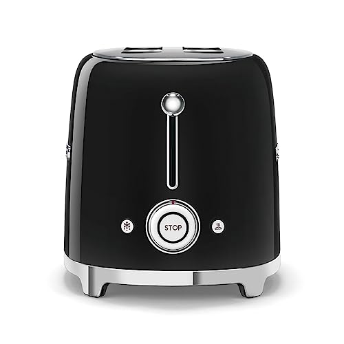 SMEG-2-Slice-Toaster-with-Sandwich-Racks-Black SMEG 2 Slice Toaster with Sandwich Racks Black