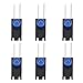 100Pcs LED Shade Diode Light Kit, 3mm LED Holder Lampshade 90 Degree Bend with Light Industrial Control Components(Blue)