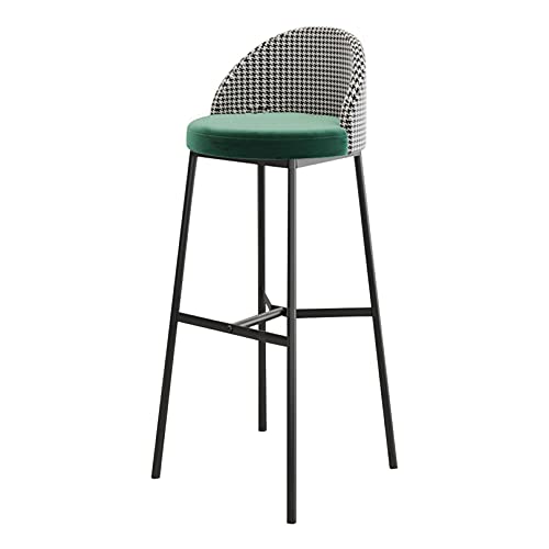 Chaise de bar bleu pour îlot de cuisine et table de pub 75cm