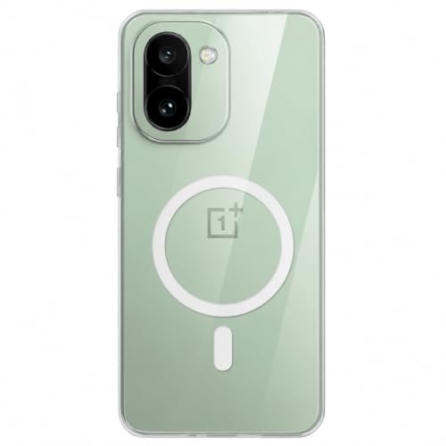 Image of DIZORO Crystal Clear Magnetic Compatible with Oneplus 15 Back Cover case with Anti-Yellow (Compatible with Magsafe) Anti-Scratch | Shockproof Transparent Cover