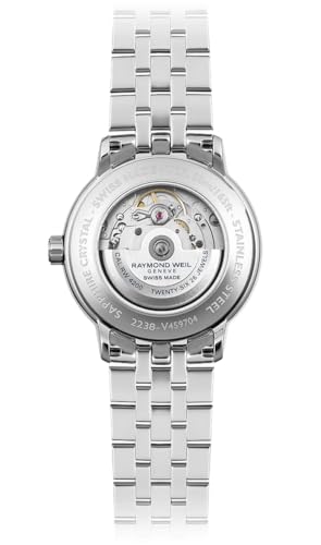 RAYMOND WEIL Maestro Men's Automatic Watch, Small Seconds, Silver Dial, Roman Numerals, Stainless Steel Bracelet, 40mm (Model: 2238-ST-00659)2