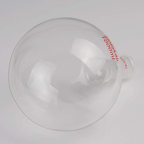 Stonylab 1000Ml Glass Single Neck Round Bottom Flask Rbf, With 24/40 Standard Taper Outer Joint - 1L (1 Liter) #TOP5