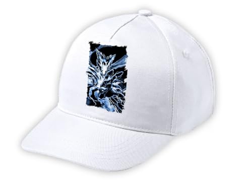 MERCHANDMANIA Gorra Blanca Niño Cosmos garou One Punch Man Lucha Combate peleas Blanca Kid Cap
