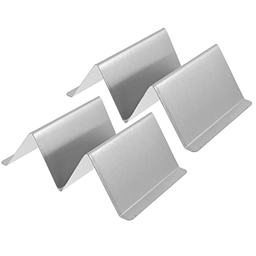 DOITOOL 2 Pcs Tortilla Stand Comal for Tortillas Taco Plates Taco Stand Holder Taco Display Metal Tray Taco Holder Condiment Tray Kitchen Display Racks Stainless Steel Corn Cake