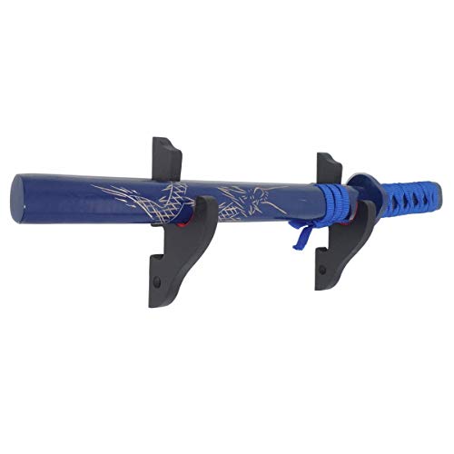 Eforlife 2/Set Sword Hook Wall Mount Samurai Sword Hanger Display Holder Adjustable For Katana Wakizashi Tanto Genji Sword Weapon Rack Dagger Mount(1 Tier Padded) #TOP4