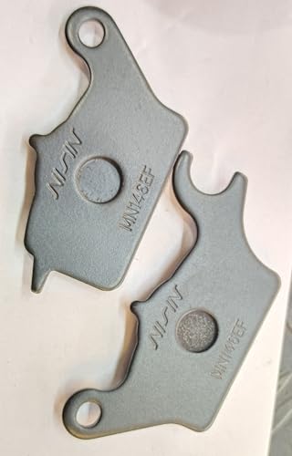 Image of Nissin MN146EF Disc Brake Pads for Suzuki Access 125 | High Performance Front Brake Pad Set | Durable Low Noise Replacement Pads for Smooth & Safe Braking | (Pack of 2)