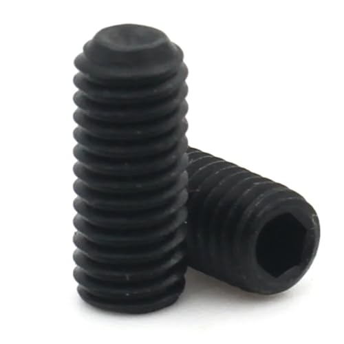 10/20/50pcs DIN916 M1.6 M2 M2.5 M3 M4 M5 M6 M8 Grade12.9 Carbon Steel 304 Stainless Steel Hexagon Hex Socket Grub Set Screw Bolt