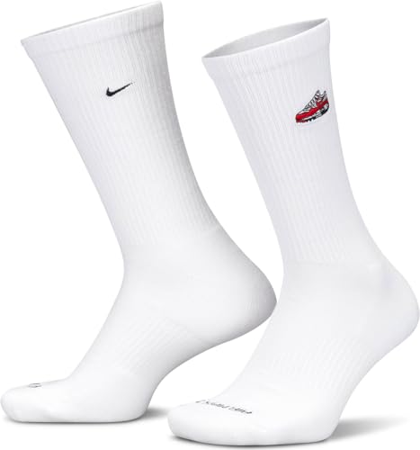 Cushioned Crew Socks by Nike: Everyday Plus, White4