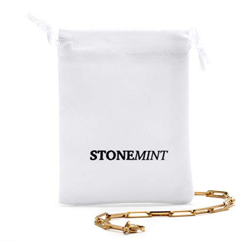 Stonemint 18K Warm Yellow Gold-Plated 4.8Mm Paperclip Link Chain Necklace - 18" #TOP5