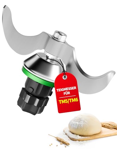 Teigmesser für Thermomix TM5 TM6 TM7 Edelstahl Teigmischmesser TM6 TM5 Ersatzteile Mixmesser Zubehör für Thermomix Messe...