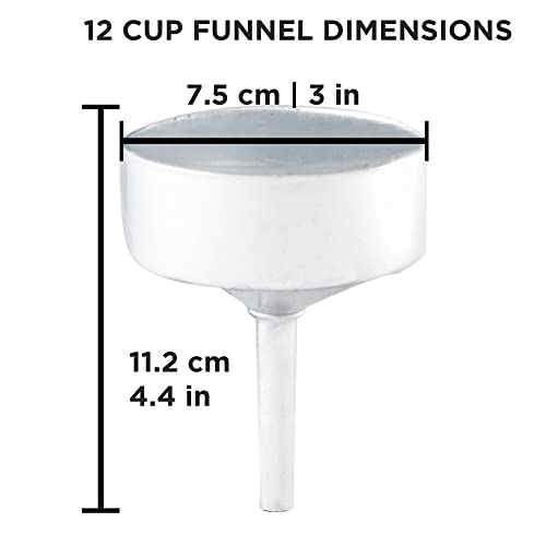 Image of GROSCHE Milano Moka pot funnel filter 12 CUP size funnel filter replacement part for aluminum stovetop espresso maker Greca moka espresso coffee maker