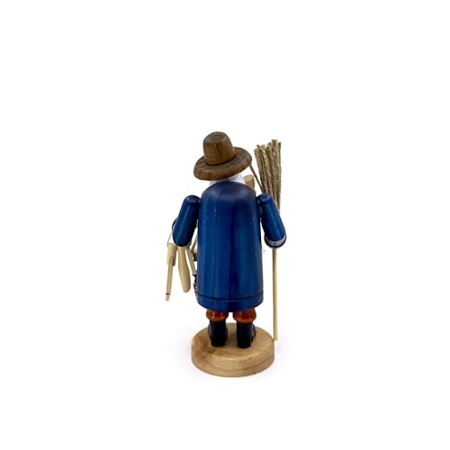 Kaladia Räuchermännchen Hausierer mit Bauchladen aus Holz – handbemalte Räucherfigur für Räucherkerzen Größe M (Standard) - Größe: ca. 18 cm - Dekoration für das ganze Jahr – Bild 3