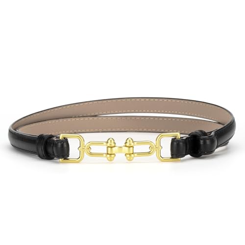 Womens Leather Belt Skinny Thin Belts for Women Dresses Pants2