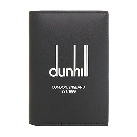 Dunhill DU22R2470DP Men's Legacy Leather Logo Business Card Case, Black Cover