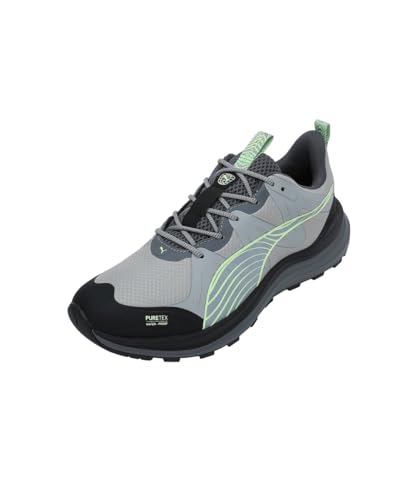 PUMA Mixte Reflect Lite Trail PTX Road Running Shoe, Smokey Gray Black-Fizzy Apple, 45 EU PUMA Mixte Reflect Lite Trail PTX Road Running Shoe, Smokey Gray Black-Fizzy Apple, 45 EU