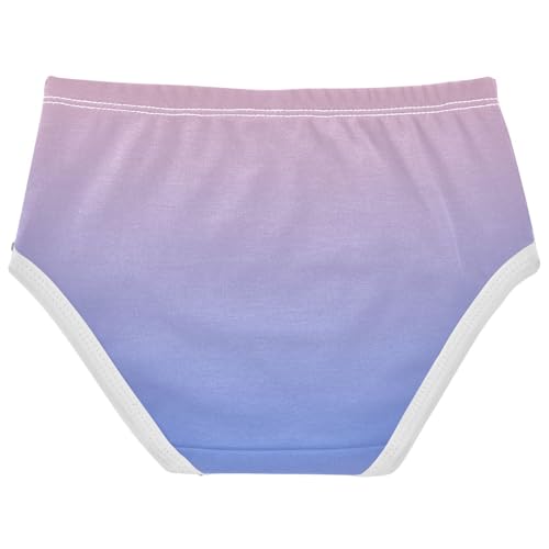 Joisal Blush Pink Blue Gradient Panties Little Girl Girls Underwear Toddler Cotton Durable Briefs Underpants 2t2
