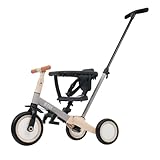 BTM 子供用三輪車 4in1 自転車 オリジナル 押し棒付き 安全バー付き キックボード おもちゃ 乗用玩具 幼児用 軽量 キッズバイク